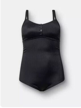 TORRID Wire-Free Button-Up One Piece Swimsuit Sz 2X